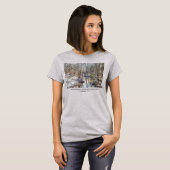 Branson Fall Creek Winter Snow Painterly T - Shirt (Vorne ganz)