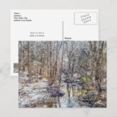 Branson Fall Creek Winter Snow Painterly TOY Postkarte (Vorne/Hinten)