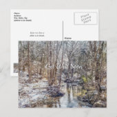 Branson Fall Creek Winter Snow Painterly wird gut Postkarte (Vorne/Hinten)
