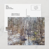 Branson Fall Creek Winterschnee Herzlichen Dank Postkarte (Vorne/Hinten)