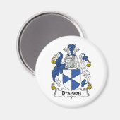 Branson Familienwappen Magnet (Vorderseite/Rückseite)