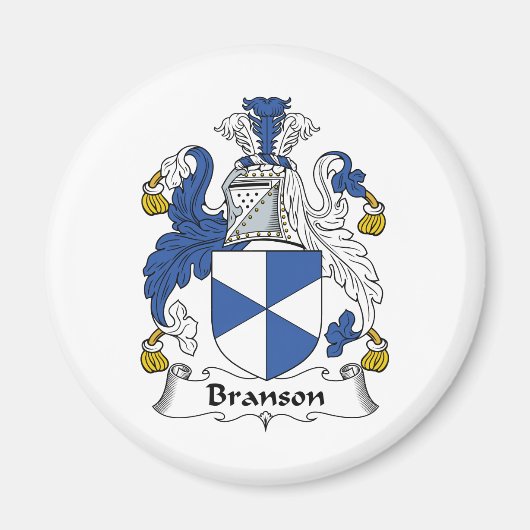 Branson Familienwappen Magnet (Vorne)