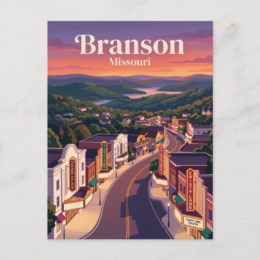 Branson Missouri Postkarte (Vorderseite)