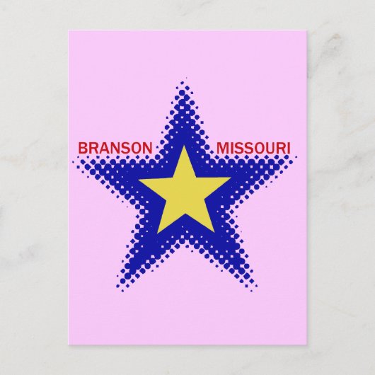 BRANSON MISSOURI POSTKARTE (Vorderseite)