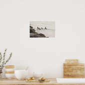 Brant Geese in Ocean Poster (Küche)