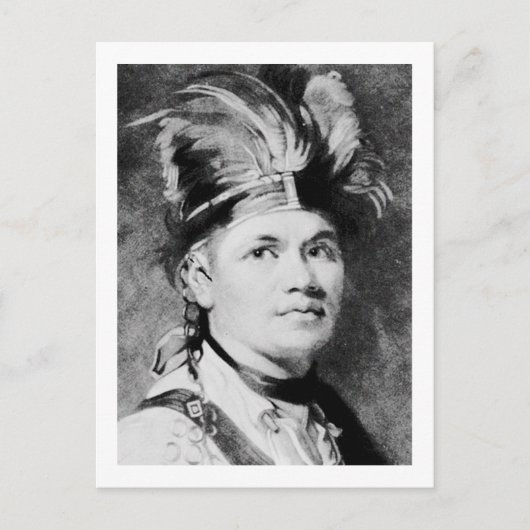 Brant - Joseph / Mohawk Indischer Chef Postkarte (Vorderseite)