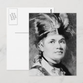Brant - Joseph / Mohawk Indischer Chef Postkarte (Vorne/Hinten)