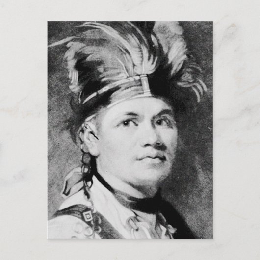 Brant - Joseph / Mohawk Indischer Chef Postkarte (Vorderseite)