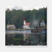 Brant Lake NY Fountain Magnet (Vorne)