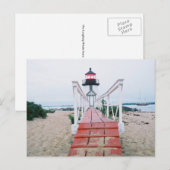 Brant Point in der Abenddämmerung Postkarte (Vorne/Hinten)