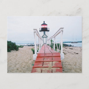Brant Point in der Abenddämmerung Postkarte