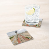 Brant Point Leuchtturm Rechteckiger Pappuntersetzer (Vor Ort)