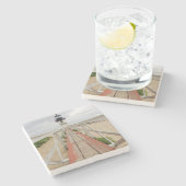 Brant Point Leuchtturm Steinuntersetzer (Seitenansicht)