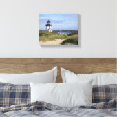 Brant Point Lighthouse Nantucket Hütte Leinwanddruck (Insitu (Schlafzimmer))