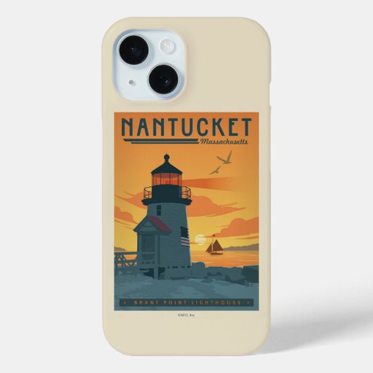Brant Point Lighthouse | Nantucket MA Case-Mate iPhone Hülle (Rückseite)