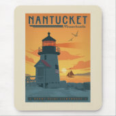 Brant Point Lighthouse | Nantucket MA Mousepad (Vorne)