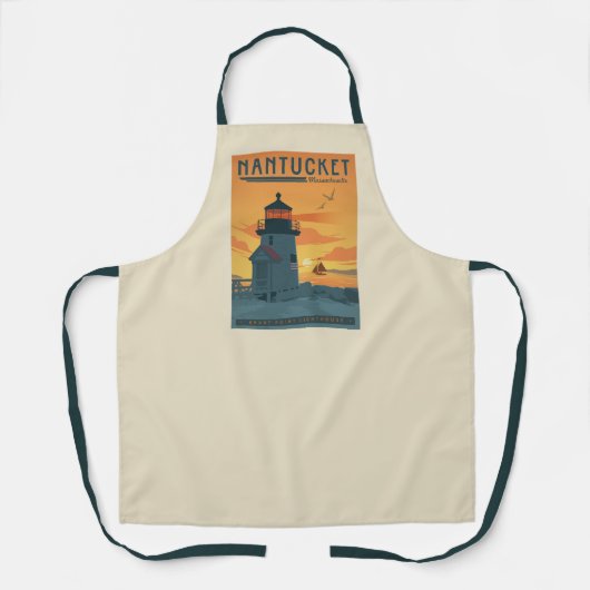 Brant Point Lighthouse | Nantucket MA Schürze (Vorderseite)