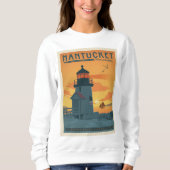 Brant Point Lighthouse | Nantucket MA Sweatshirt (Vorderseite)