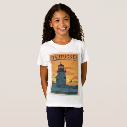 Brant Point Lighthouse | Nantucket MA T-Shirt (Vorne ganz)