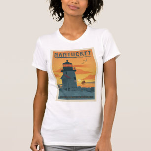 Brant Point Lighthouse Nantucket MA T-Shirt