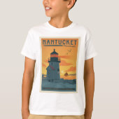 Brant Point Lighthouse | Nantucket MA T-Shirt (Vorderseite)