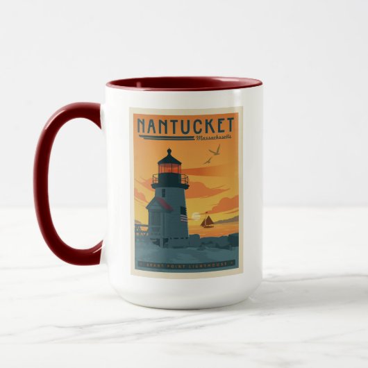 Brant Point Lighthouse | Nantucket MA Tasse (Links)