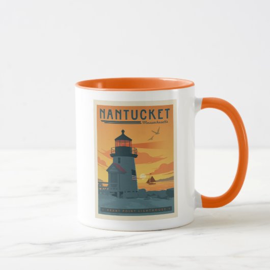Brant Point Lighthouse | Nantucket MA Tasse (Rechts)