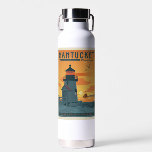 Brant Point Lighthouse Nantucket MA Trinkflasche