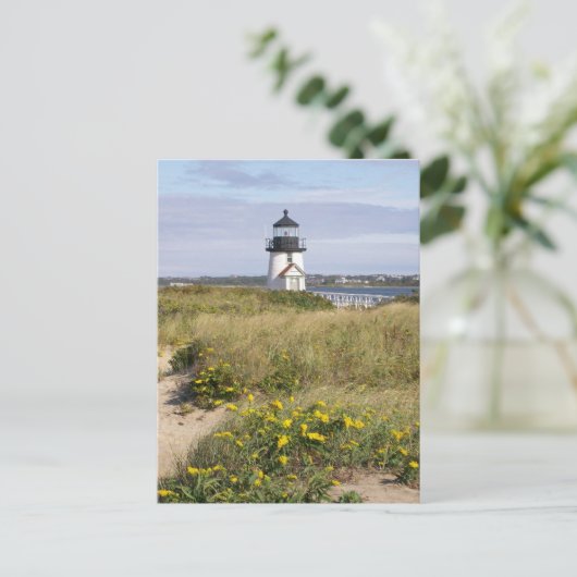 Brant Point Lighthouse Postkarte (Stehend Vorderseite)