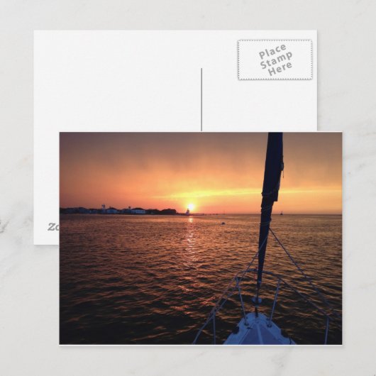 Brant Point Lighthouse Postkarte (Vorne/Hinten)