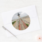 Brant Point Lighthouse Runder Aufkleber (Umschlag)