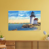 Brant Point Lighthouse Scene Leinwanddruck (Insitu (Wohnzimmer))