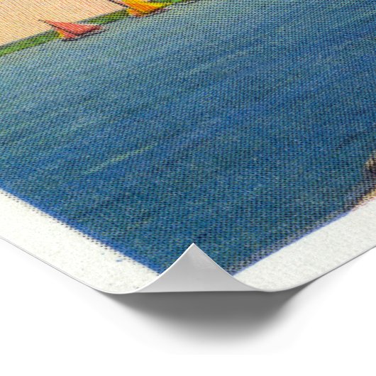 Brant Point Lighthouse Scene Poster (Ecke)