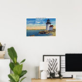 Brant Point Lighthouse Scene Poster (Heimbüro)
