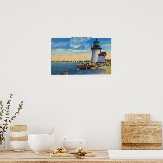 Brant Point Lighthouse Scene Poster (Küche)