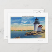 Brant Point Lighthouse Scene Postkarte (Vorne/Hinten)