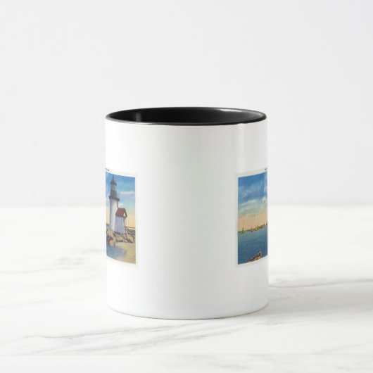 Brant Point Lighthouse Scene Tasse (Zentrum)