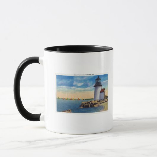 Brant Point Lighthouse Scene Tasse (Links)