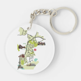 Brantham Acrylic Schlüsselanhänger