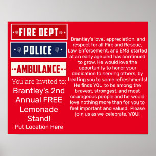 Brantleys Feuerpolizei Poster