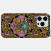 Branwenton Elegant Goth Monogram VII Case-Mate iPhone Hülle (Rückseite (Horizontal))