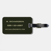 Braok Rainbow Brown Foreut Fishing Angler I.D. Gepäckanhänger (Rückseite horizontal)