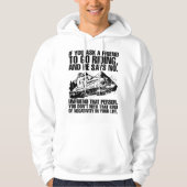 Brappp Life Riding Snowmobile Freund Hoodie (Vorderseite)