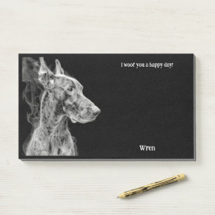 Braque du Bourbonnais Abstrakt Art Dog Name Post-it Klebezettel