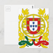 Brasão de Armas (Wappen) de Portugal Postkarte (Vorne/Hinten)