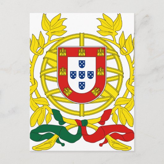 Brasão de Armas (Wappen) de Portugal Postkarte (Vorderseite)