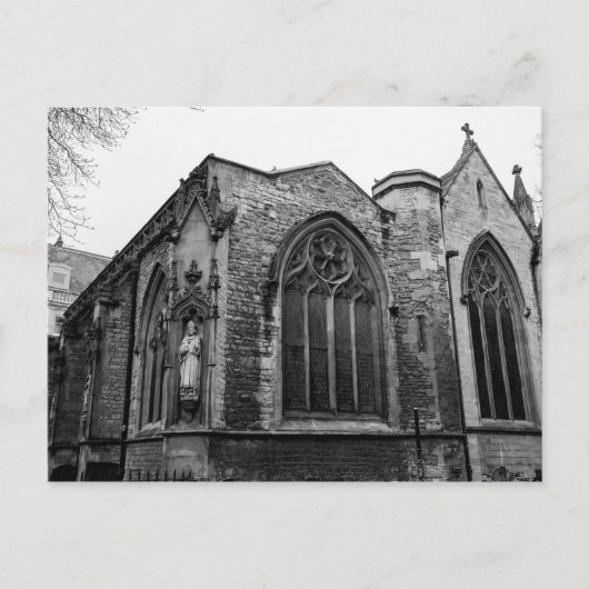 "Brase Nose Lane Church" Design-Postkarten Postkarte (Vorderseite)