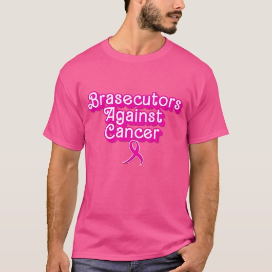 Brasecutors 2023 Rosa Logo auf Wow Pink Shirt (Vorderseite)