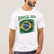 Brasil 2026 Minimalist T-Shirt | Sauberes Fußball-