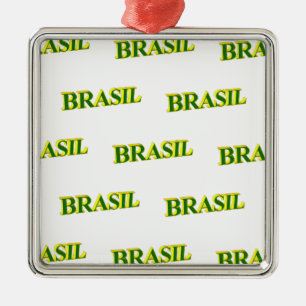 Brasil 3D Silbernes Ornament